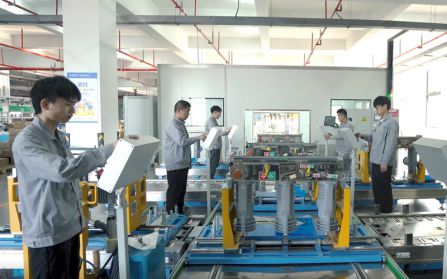 Quality inspection production line on the fourth floor